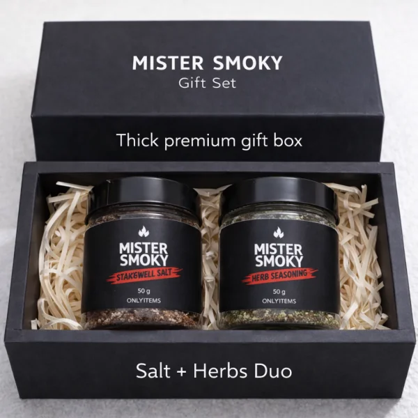 MISTER SMOKY Salt & Herbs Duo Set – Handmade Seasoning Pair