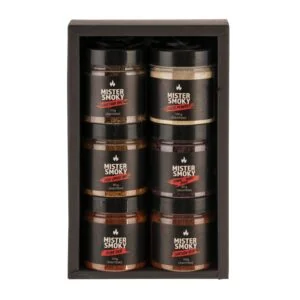 MS-GFT-6PL-SET-02 Spice Gift Set – Handmade BBQ Seasonings Box